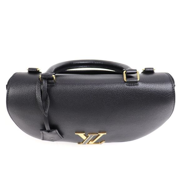 Louis Vuitton Volta Noir Taurillon Leather 2WAY Shoulder Top Handle Black - Picture 6 of 14